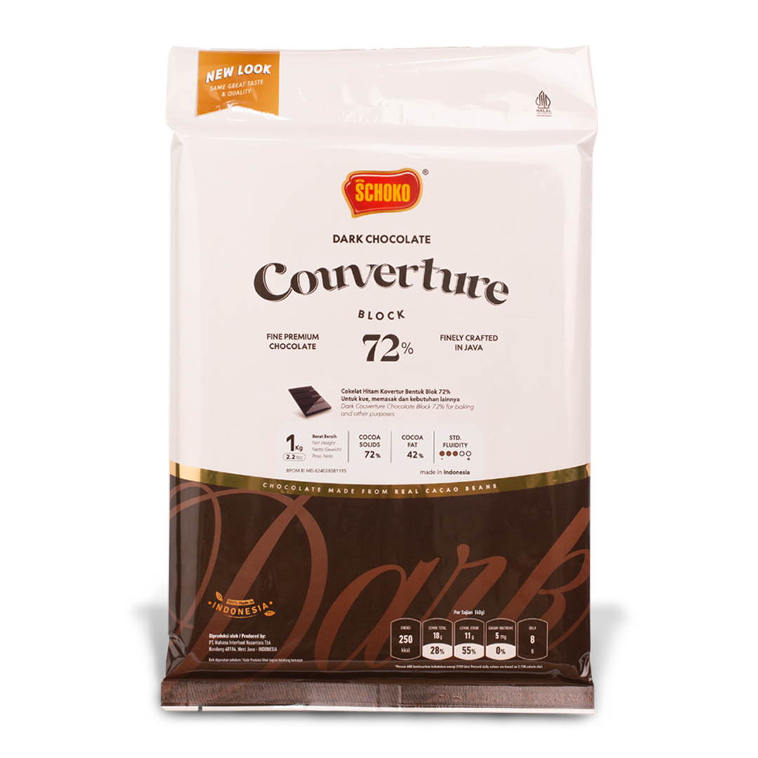SCHOKO COUVERTURE 72% 1KG(DOS=12)(MEI28)