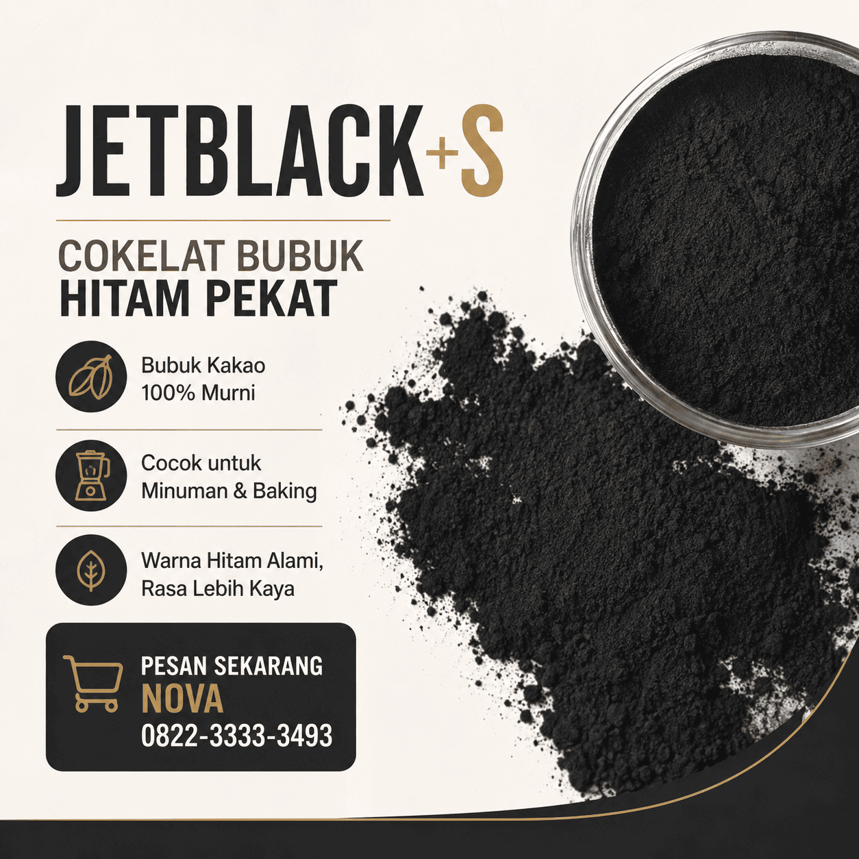 SCHOKO JETBLACK+S BAG 1KG(DOS=5)(JUL28)