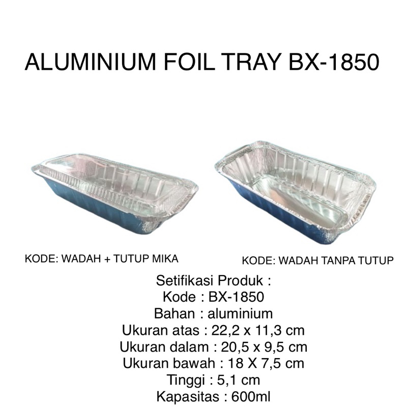 FOIL BX1850 600ML P21L10T6 (DOS=1000)